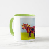 Lila Kuh Tasse (Vorderseite Links)
