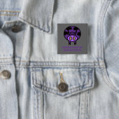 Lila Kuhknopf Button (Beispiel)