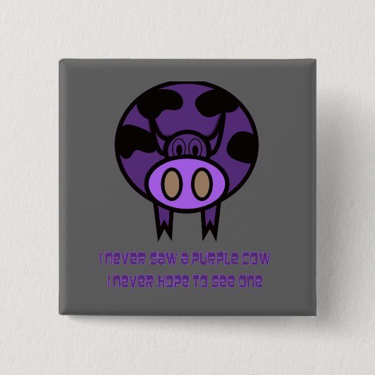 Lila Kuhknopf Button (Vorderseite)