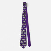 Lila Kühle Pinselklasse 2026 Neck Tie Krawatte (Vorderseite)