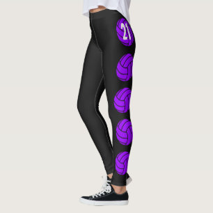Lila kundengerechte Volleyball-Leggings Leggings