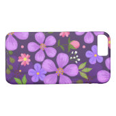 Lila Kunst Case-Mate iPhone Hülle (Rückseite (Horizontal))