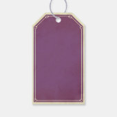 Lila Kunst Deko Liebe apothecary label Geschenkanhänger (Rückseite)