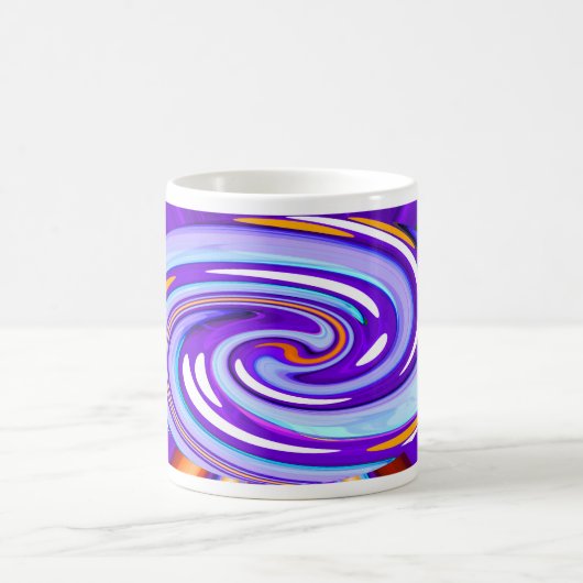 Lila Kunst Kaffeetasse (Mittel)