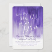 Lila Kunst Probe Abendessen vor uns lädt ein Einladung (Vorderseite)