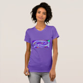 Lila Kunst T-Shirt (Vorne ganz)