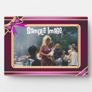 Lila Kunstgalerie Fotoplatte