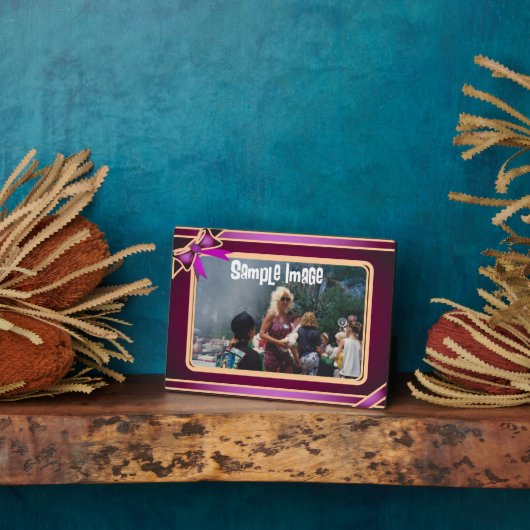 Lila Kunstgalerie Fotoplatte (Seite)