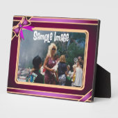 Lila Kunstgalerie Fotoplatte (Seite)