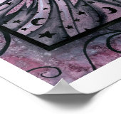 Lila Kunstgedicht von Molly Harrison Poster (Ecke)