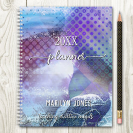 Lila Kunstlehrer Planer