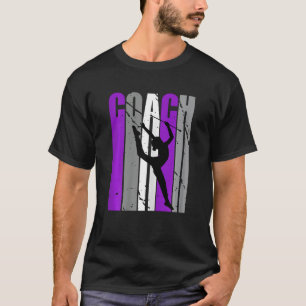 Lila künstlerische Rhythmik Gymnastik Lehrer T-Shirt