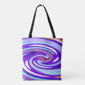 Lila Kunstmode Tasche (Rückseite)