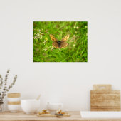 Lila Kupfer-Schmetterlingposter Poster (Küche)