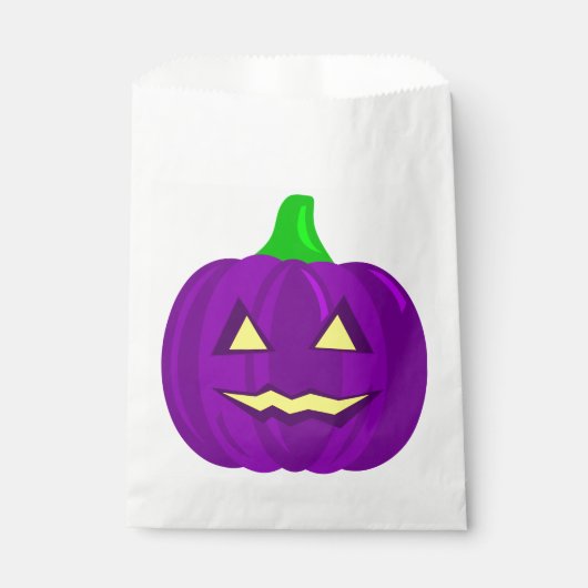 lila Kürbis Geschenktütchen (Vorderseite)