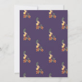 Lila Kürbis, Herbstlebedusche Einladung (Rückseite)