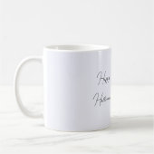 Lila Kürbis-Rotfuchs Kaffeetasse (Links)