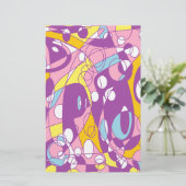 Lila Kurve Briefpapier (Stehend Vorderseite)