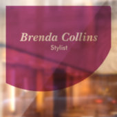 Lila Kurve und weiß Fensteraufkleber (Blatt 2)