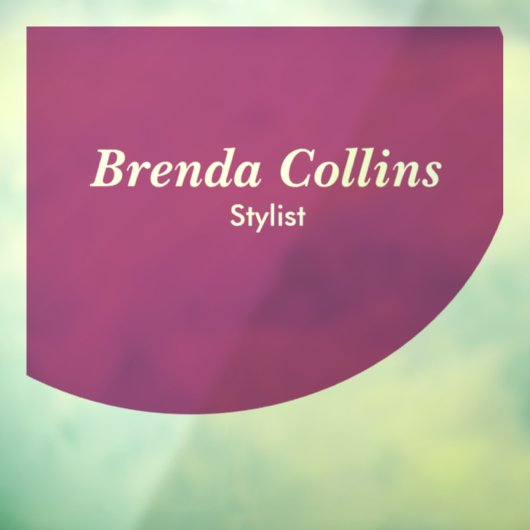 Lila Kurve und weiß Fensteraufkleber (Blatt 3)