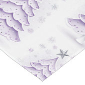 Lila Kurzer Tischläufer (Ecke)