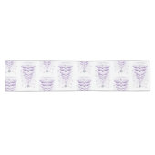 Lila Kurzer Tischläufer (Horizontal)