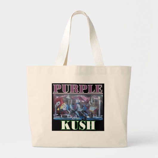 LILA KUSH JUMBO STOFFBEUTEL (Vorne)
