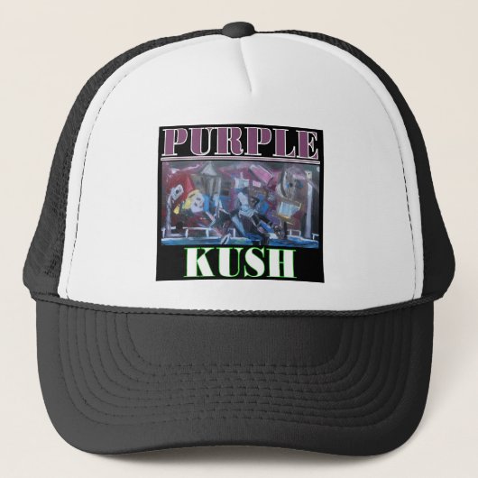 LILA KUSH TRUCKERKAPPE (Vorderseite)