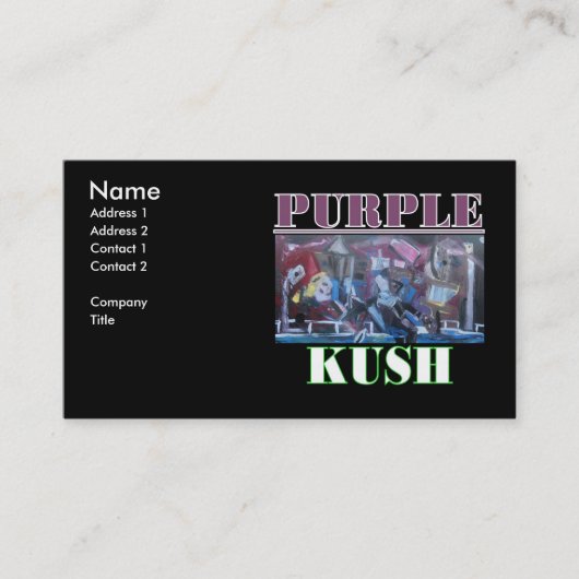 LILA KUSH VISITENKARTE (Vorderseite)