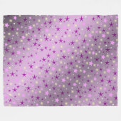 lila, lachend, glücklich, Sterne, Regenbogen, Fleecedecke (Vorderseite (Horizontal))