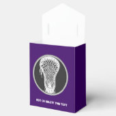 Lila Lacrosse Senior Night Gvor Box Geschenkschachtel (Geöffnet)