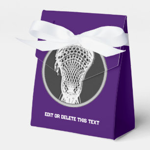 Lila Lacrosse Senior Night Gvor Box Geschenkschachtel