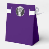 Lila Lacrosse Senior Night Gvor Box Geschenkschachtel (Rückseite)