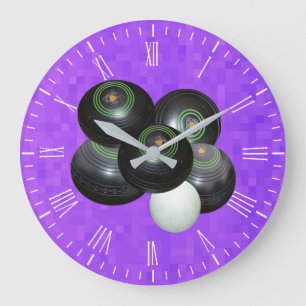 Lila Laderäume, Wall-Uhr Große Wanduhr