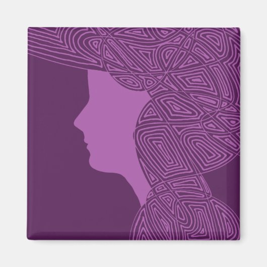 Lila Lady Magnet (Vorne)