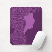 Lila Lady Mousepad (Mit Mouse)