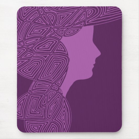 Lila Lady Mousepad (Vorne)