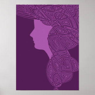 Lila Lady Poster