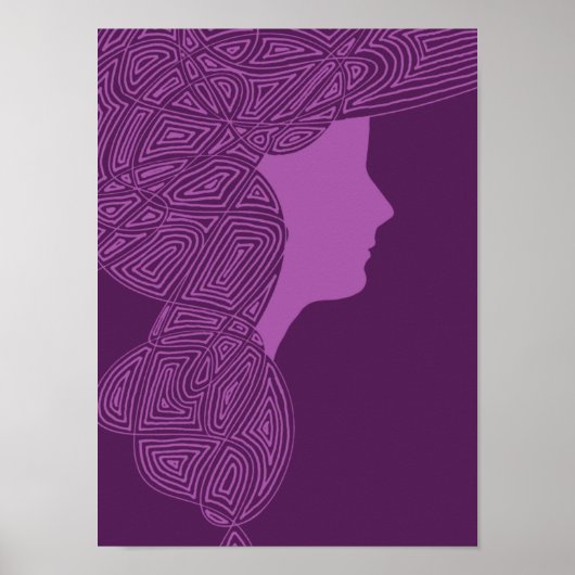 Lila Lady Poster (Vorne)