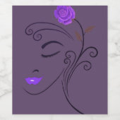 Lila Lady Tank Top Weinetikett (Einzelnes Label)