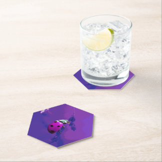 Lila Ladybug Untersetzer
