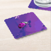 Lila Ladybug Untersetzer (angewinkelt)