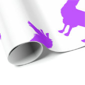 Lila Lama-Verpackungs-Papier Geschenkpapier (Rolleneckpunkt)