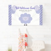 Lila Lamb Balloons Babydusche Niedlich Kawaii Banner (Insitu)