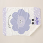 Lila Lamm Geschlecht neutrale adorable Ewe Name Ni Sherpadecke (Vorderseite (Horizontal))