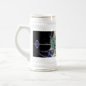 Lila Lampe Bierglas (Links)