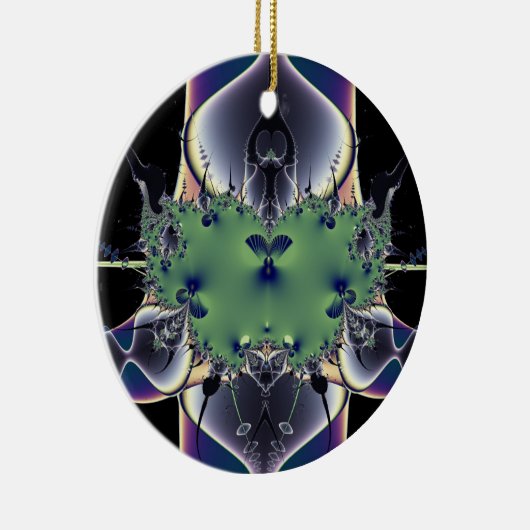 Lila Lampe Keramik Ornament (Rechts)