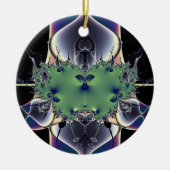 Lila Lampe Keramik Ornament (Vorne)