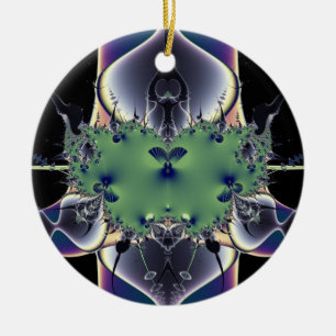 Lila Lampe Keramik Ornament