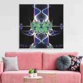 Lila Lampe Leinwanddruck (Insitu (Wohnzimmer))